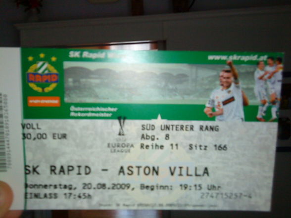 Rapid - Aston Villa - 