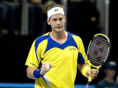 Joachim Johansson und Andy Roddick - 