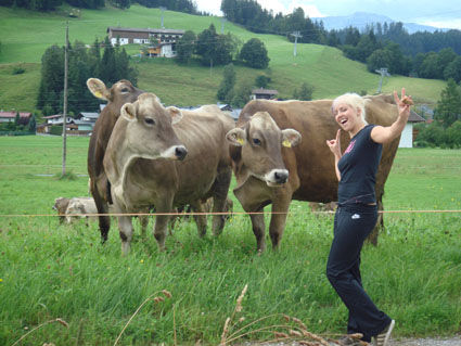 meine Mädls bei mir auf besuch in Tirol - 