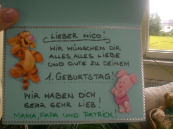 Hipp Hipp Hurra unser NICO ist 1 Jahr!! - 