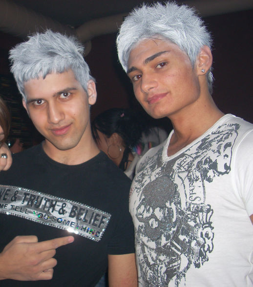 white hair  - 