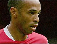 Thierry Henry (Schokokopf) bzw. ARSENAL - 