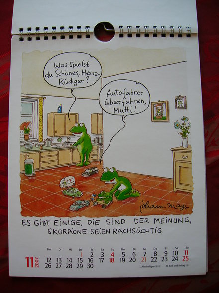 Kalender... Skorpion.... - 