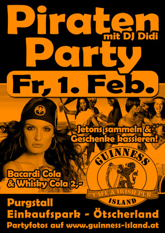 Piraten-Party Guinness-Island - 