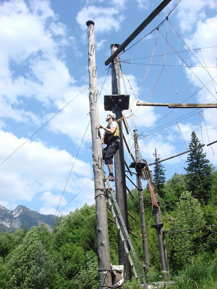 Rafting und Hochseilgarten Mai 2007 - 