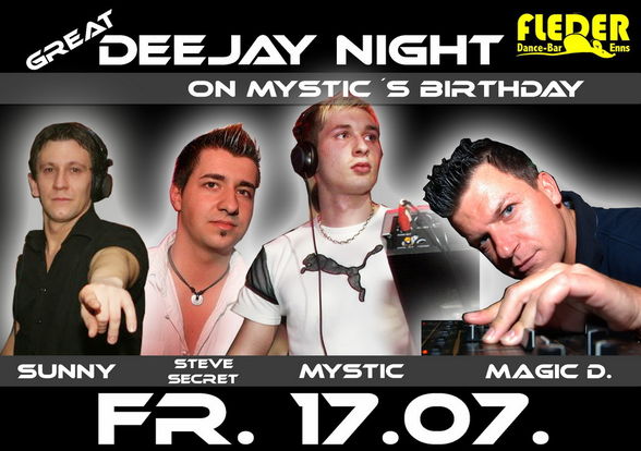 Great Deejay Night On Mystic's  Birt - 