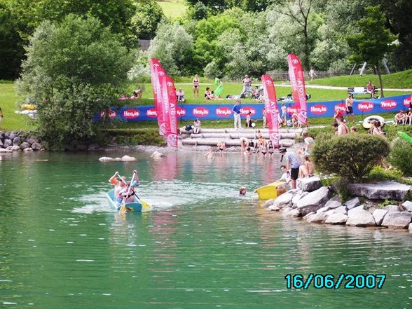 Sautrogrennen und Triatlon inKuchl 16.6. - 