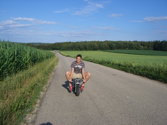 Silvio and i beim Poketbikefahren *hehe* - 