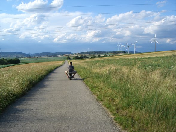 Silvio and i beim Poketbikefahren *hehe* - 