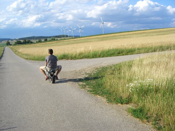 Silvio and i beim Poketbikefahren *hehe* - 