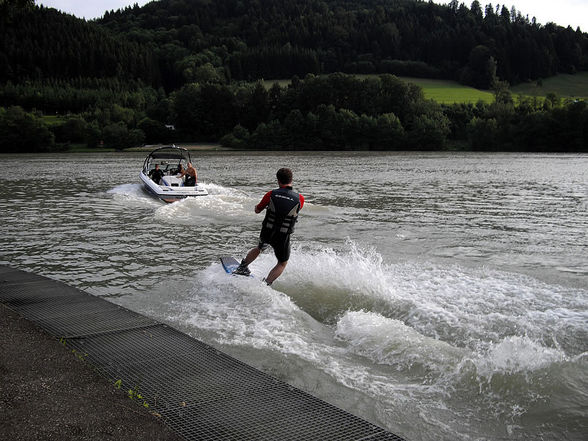 beim wakeboarden - 