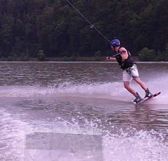 beim wakeboarden - 