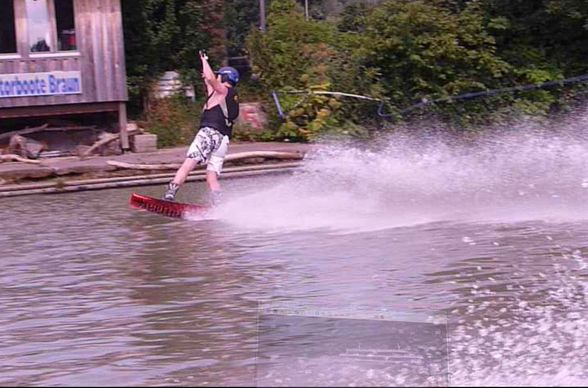 beim wakeboarden - 