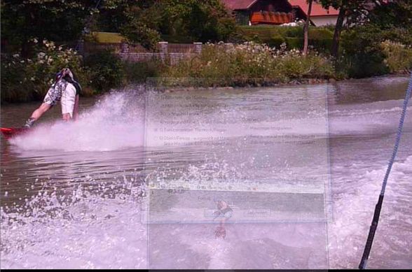 beim wakeboarden - 