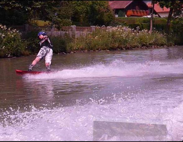 beim wakeboarden - 