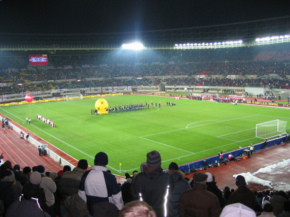 Fussballspiel Österreich-England - 