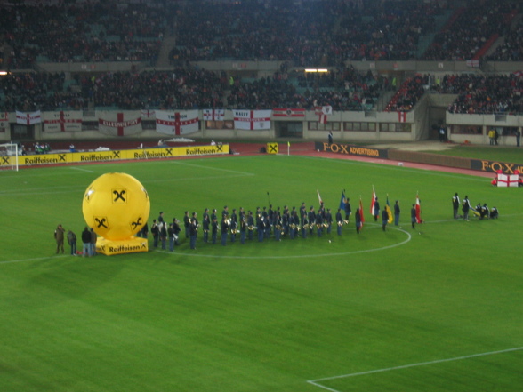 Fussballspiel Österreich-England - 