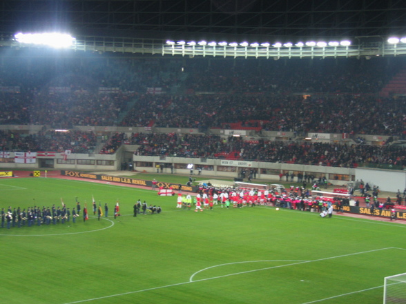 Fussballspiel Österreich-England - 