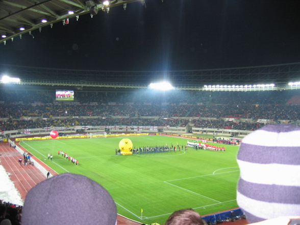 Fussballspiel Österreich-England - 