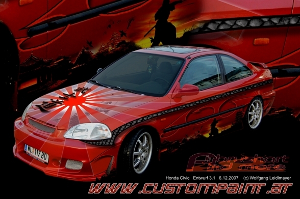 Custompainting Honda Civic - 