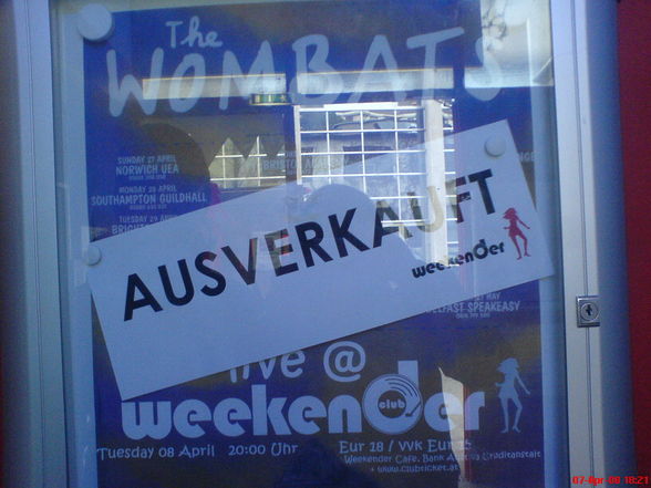 the wombats - weekender innsbruck - 