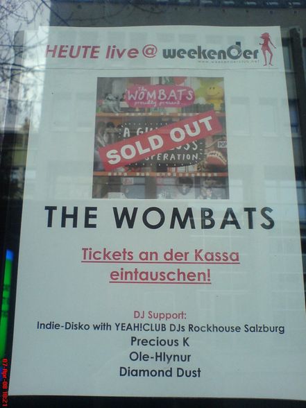 the wombats - weekender innsbruck - 