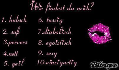 wie findest du mich??? - 