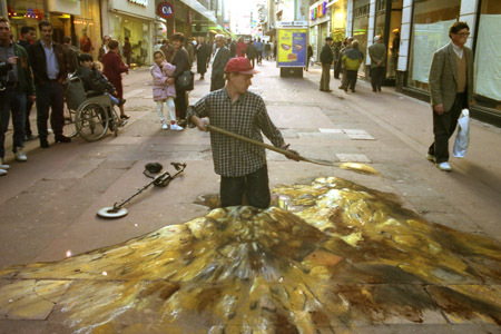 Julian Beever's pavement drawings - 