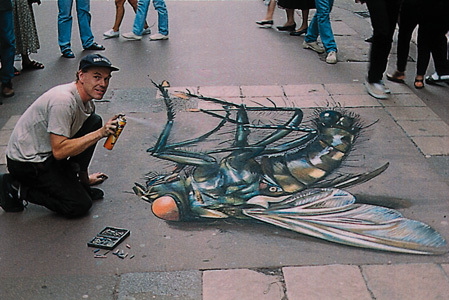 Julian Beever's pavement drawings - 