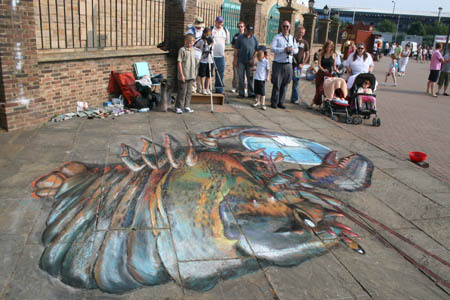 Julian Beever's pavement drawings - 