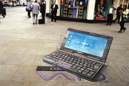 Julian Beever's pavement drawings - 