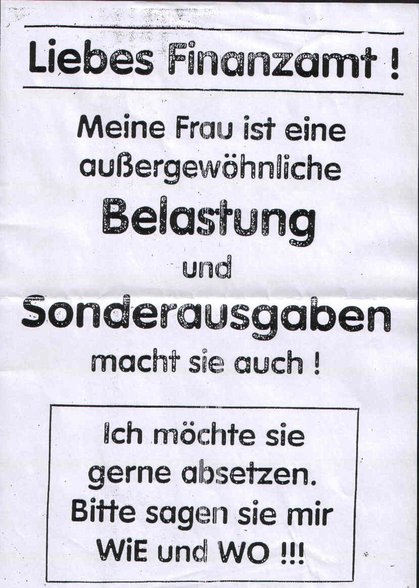 ....auch Spaß muß sein!! ;-) - 