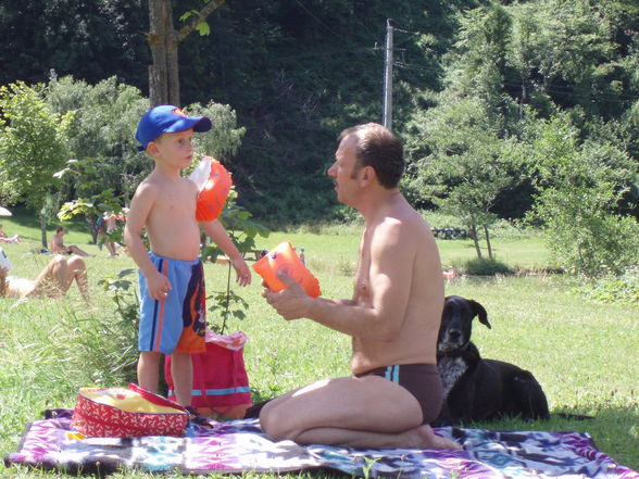 Am Badesee mit meinen 3 Cousins - 