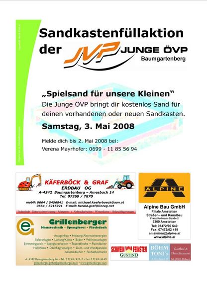 Sandkastenfüllaktion 2008 - 