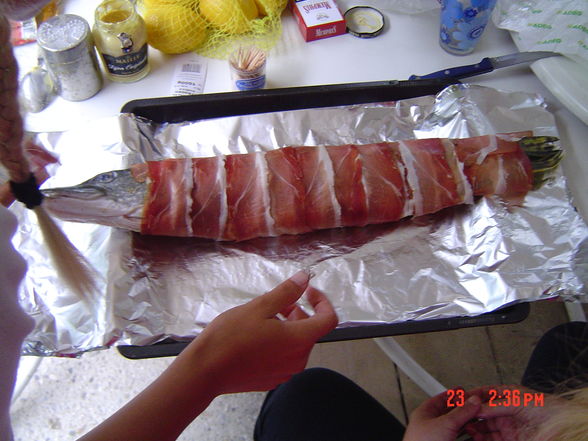 Fisch grillen im Aug.08 - 