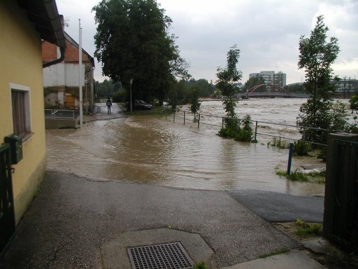 Hochwasser bei men Onkel - 