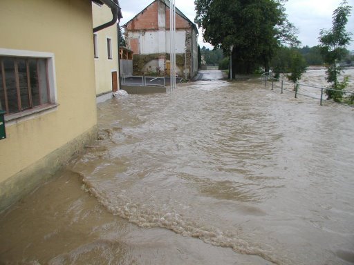 Hochwasser bei men Onkel - 