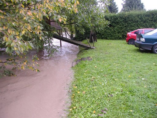 Hochwasser bei men Onkel - 