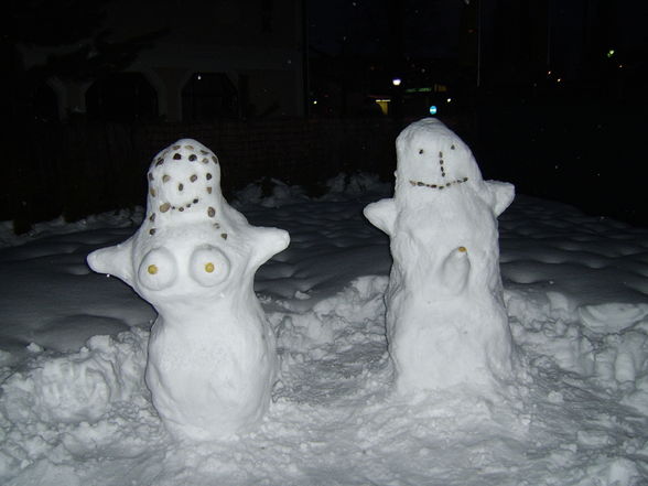 Schneemann bauen - 