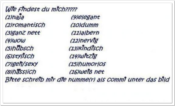 Wie findets miiiich so?? - 