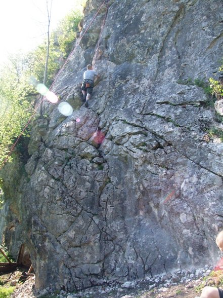 Klettern in den Bergen - 