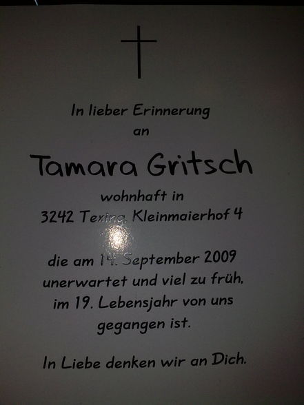 R.I.P Tamara  - 