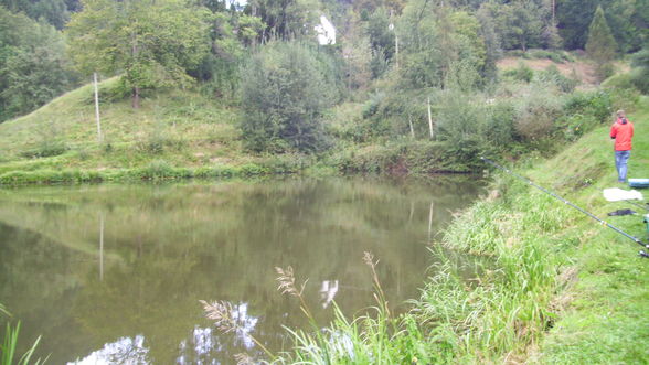 Fischen im Neumarkter Teich - 