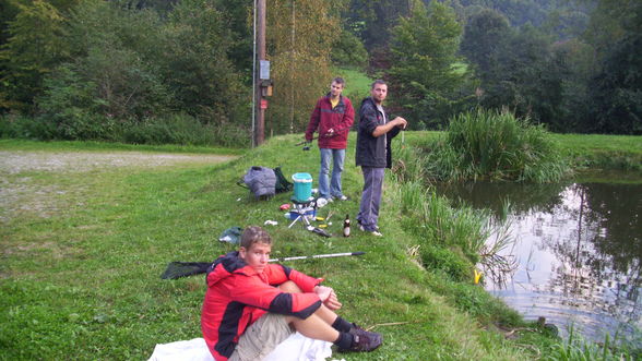 Fischen im Neumarkter Teich - 