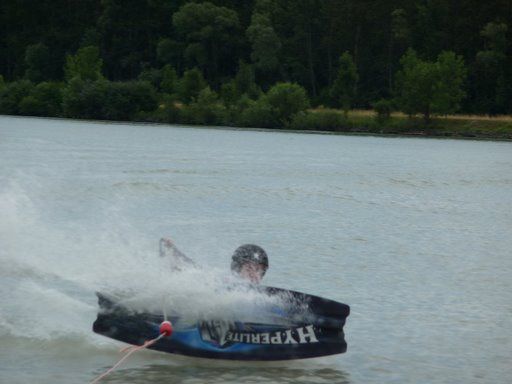 Motorbootfahren auf der Donau - 