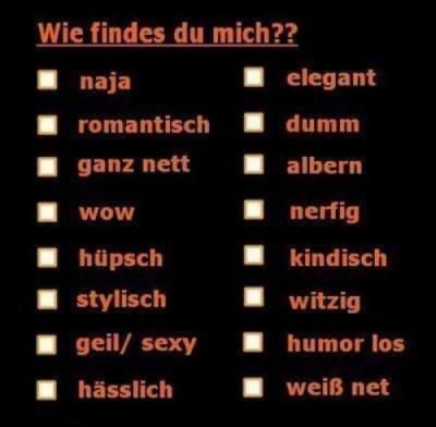 wie findest du mich..? - 