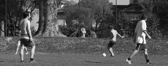 ein netter kleiner Fußballnachmitt - 