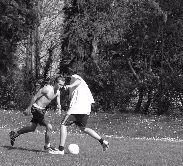 ein netter kleiner Fußballnachmitt - 