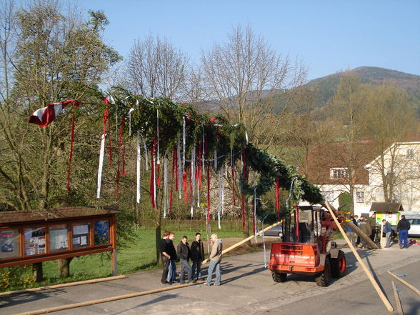 Maibaum aufstellen der KJ Pisching - 