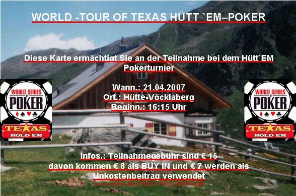 TEXAS-Hütt`EM-POKERTURNIER - 